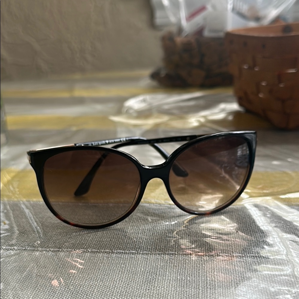 Kate Spade Black and Brown Cat-Eye Sunglasses